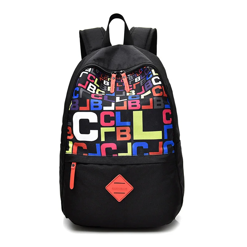 Новая стильная женская сумка в Корейском стиле, рюкзак из ткани Оксфорд, модный рюкзак с надписями, водонепроницаемая сумка, поперечная кайма
