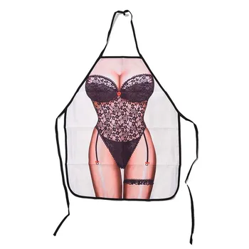 

HOT-Sexy Novelty Apron Naked Woman Men Kitchen Cooking BBQ Party Bar Funny Aprons