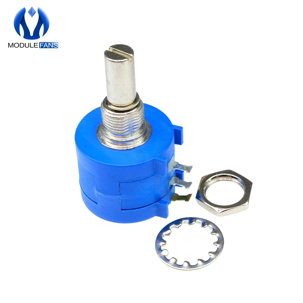 Multiturn Potentiometer 3590S-2-103L 3590S 500R 1K 2K 5K 10K 20K 50K 100K Ohm 10-Turns Rotary Adjustable Resistor