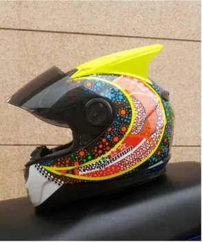 

New Malushun Motorcycle Helmet ABS Pure Material Racing Helmet Anti-fog Helmet Full Helmet 11