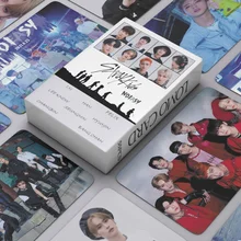 

55pcs/set Kpop Stray Kids Lomo Cards New Album NO EASY Felix Hyunjin Bang Chan Photocard Double side Print HD StrayKids Cards
