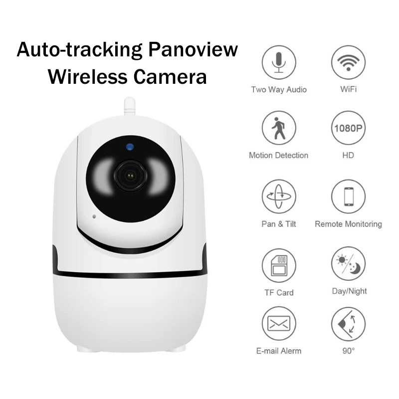 720 P/1080 P облако Беспроводной IP камера Intelligent Auto Tracking человека охранных видеонаблюдения сетевая камера с wifi