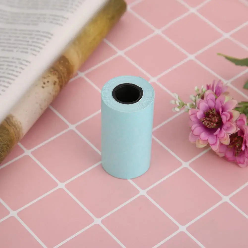 Convenient Sticker Paper Printing Paper Clear Image Household Self-Adhesive Solid Color Thermal Printing Paper