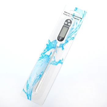 

Electronic food thermometer with batteries