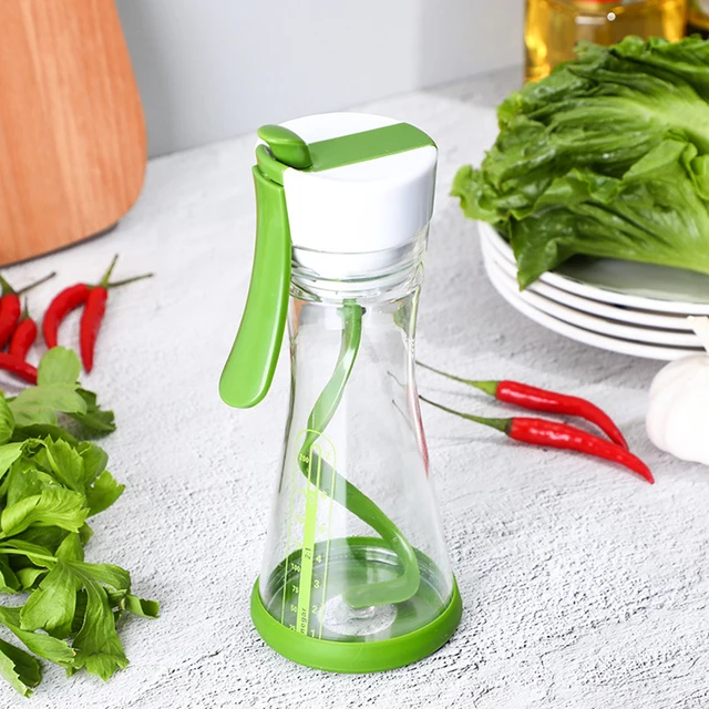 Salad Dressing Container With Easy Pour Out And Spill Proof Spout Salad  Dressing 310ml Kitchen Supply Spice Tools Kitchen Tools - AliExpress