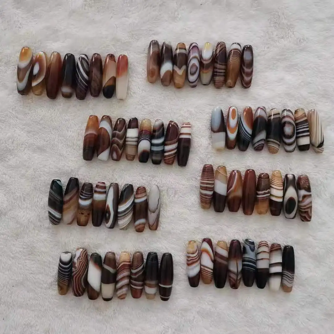 8psc/lot wholesale In bulk length40MM selected charm natural beautiful striped sardonyx rare Yellow and white beads patterns 8psc/lot wholesale In bulk length40MM selected charm natural beautiful striped sardonyx rare Yellow and white beads patterns