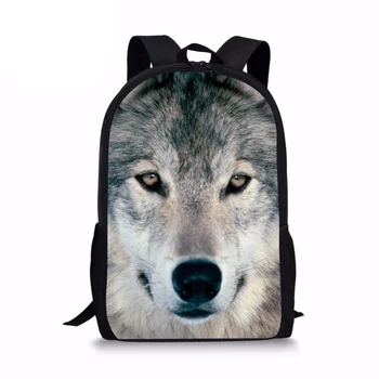 

Customzied Cool Children Boys Zoo Wolf School Backpack Unique 3d Kids Bagpack for Child Student Stylish Toddler Bookbags