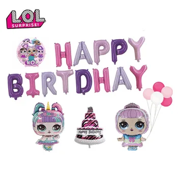 

2020 New LOL Surprise Doll Set Balloon Happy Birthday Balloon Party Birthday Balloon Birthday Party Decoration Aluminum Balloon