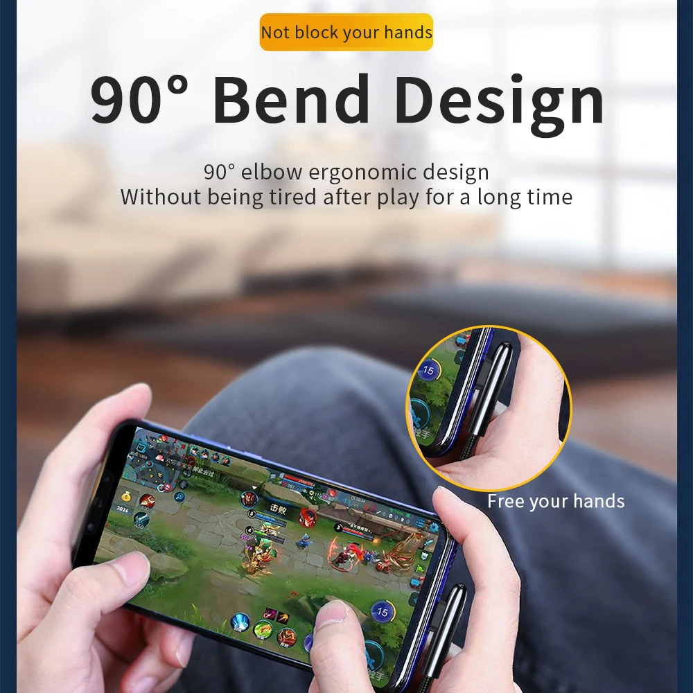 Essager 90 градусов usb type C кабель для samsung S10 Xiaomi K20 Oneplus 7 Pro 6t 3A Быстрая зарядка USBC type-C шнур USB-C зарядное устройство