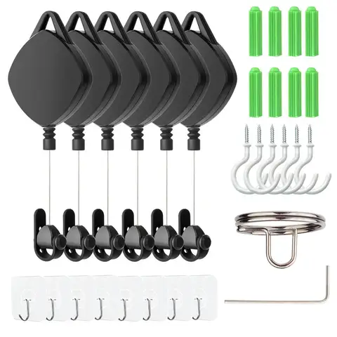 Set VR Cable Management System Ceiling Pulley VR Accessories For HTC Vive Pro/Oculus -Rift/ Oculus Quest Link/Oculus Quest 2