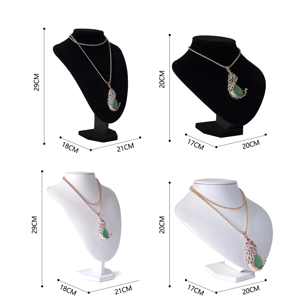 Soft Pendant Storage Necklace Multi-Purpose Show Decorate Velvet Holder Shop Rack Ornament Mannequin Display Stand Jewelry