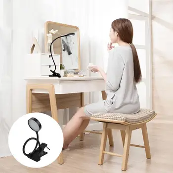 

LED Clamp Lamp Manicure Tattoo Makeup Reading Lighting With Plug 5W Black/White