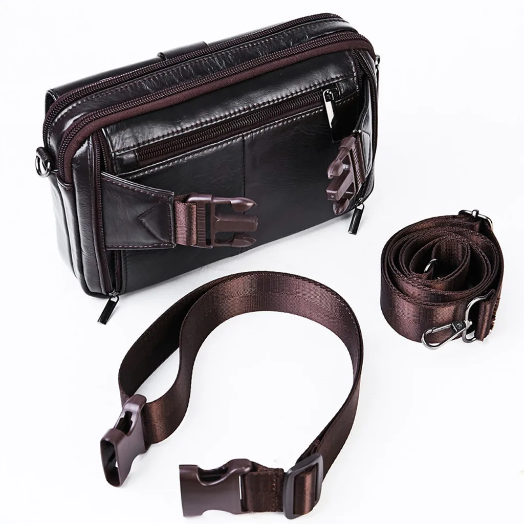 Aelicy натуральная кожа винтажные поясные сумки Сумка для путешествий мужской маленький телефон поясной кошелек Портативная Мужская поясная сумка