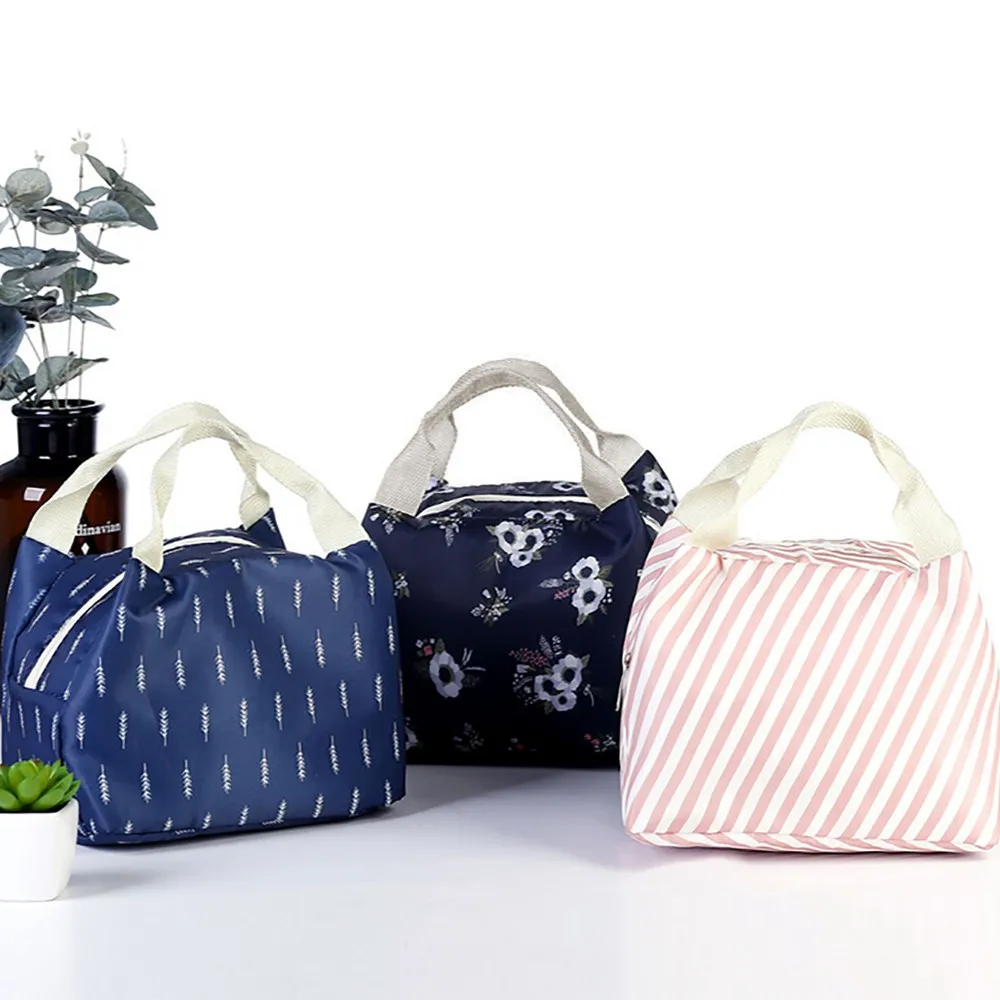 

Thermal Insulated Lunch Box Tote Cooler Bag Bento Pouch Lunch Container Bento Box Tin Foil For Women Kids Men Camping