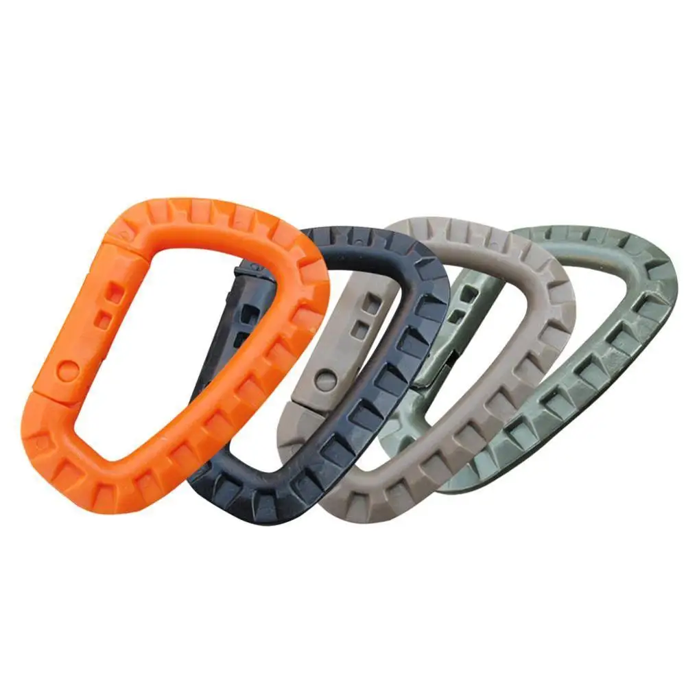 

Multipurpose Carabiner D-Ring Locking Hanging Hook Tactical Link Snap Keychain For Outdoor Camping Hiking Safety Survival
