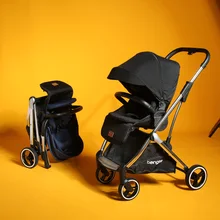 Beingse, детская коляска, зонт, автомобильный светильник, 4 бегуна, подвеска, складная детская коляска