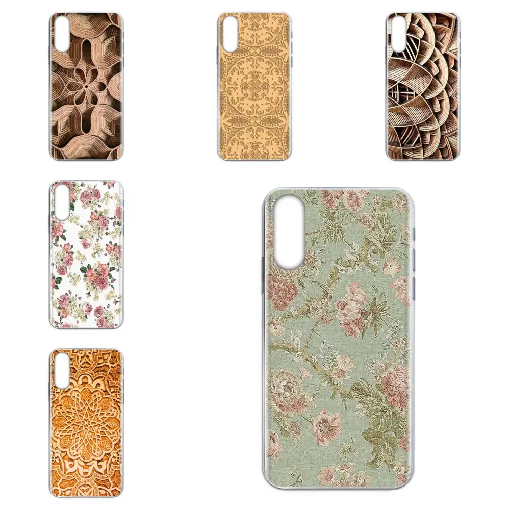 Soft Case Capa Cover Wood Mandala Flower For Xiaomi Mi note 9 10 mi10 mi9 mi8 pro lite SE A1 A2 A3 CC9 CC9E 9T | Мобильные телефоны