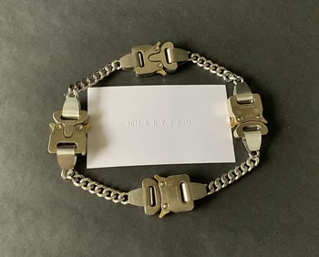 

ALYX River Link Bracelets Titanium Stainless Steel 1017 ALYX Bracelet Hip Hop Metal Buckle ALYX RIVER LINK Bracelet Accessories