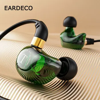 EARDECO HiFi cuffie cablate bassi pesanti cuffie In-ear cuffie con microfono auricolare Sport filo telefono auricolare cuffie Stereo
