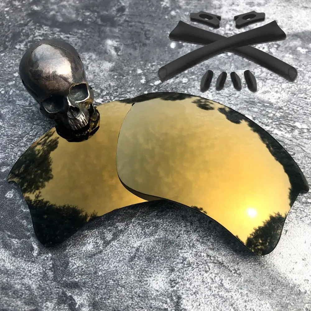 Bronze Golden-Kit Firtox настоящие поляризованные Сменные линзы и носки с ушками и носоупоры для-солнцезащитных очков XLJ(только линзы)-несколько опт - Цвет линз: Bronze Golden-Kit