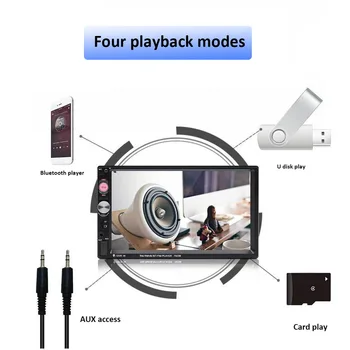 

7023B 2 Din Full HD Car Multimedia Player Bluetooth Autoradio 7" Touch Screen Stereo Video MP5 Player Auto Radio Camera