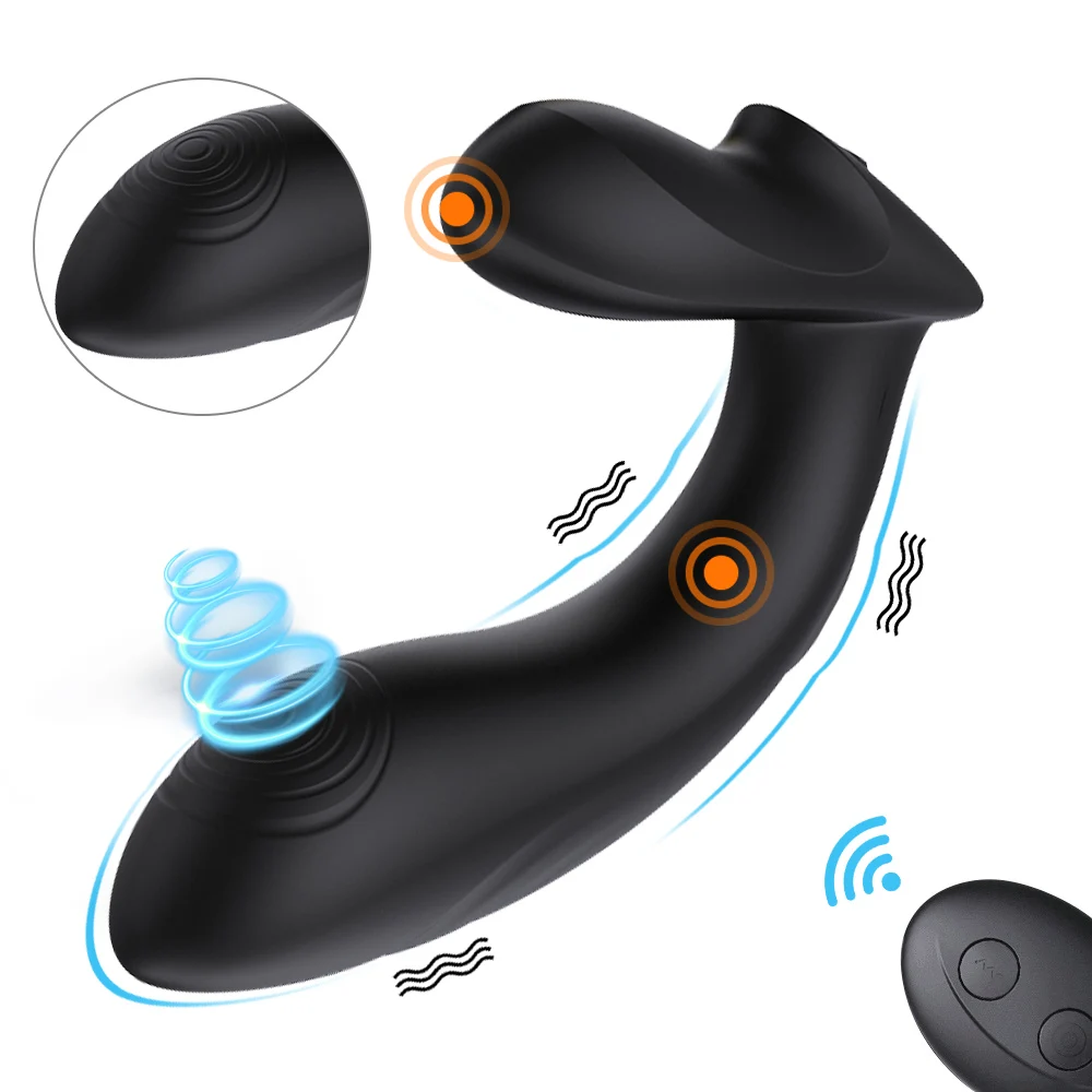 Prostate Anal Vibrator Silicone Waterproof Buttplug For Couples_voghion.com