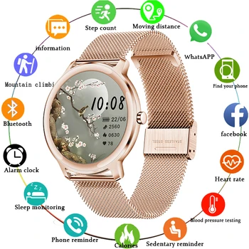 

LIGE 2020 New Smartwatch Heart Rate Blood Pressure Monitoring Multi-sports Mode Watch Sedentary Rreminder Waterproof Smart Watch