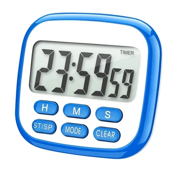 

Kitchen Timer, 24-Hours Digital Timer With,Loud Alarm&Strong net, for Kitchen Baking Sports Games Office Study,Blue