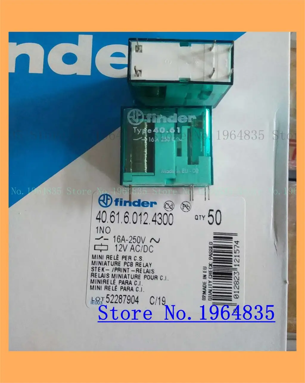 Реле 40.61.6.012.4300 12VAC/DC 16-250VAC