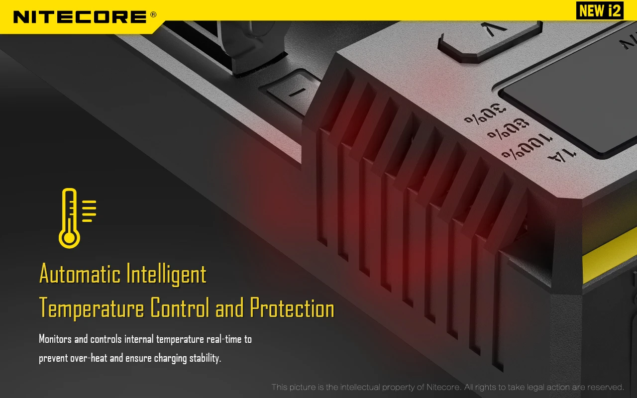 Оригинальное зарядное устройство NITECORE NEW I2