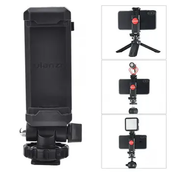 

action camera accessorie Ulanzi ST-06 Phone Holder Tripod Mount Camera Hot Shoe Smartphone Clip Universal for DSLR Camera