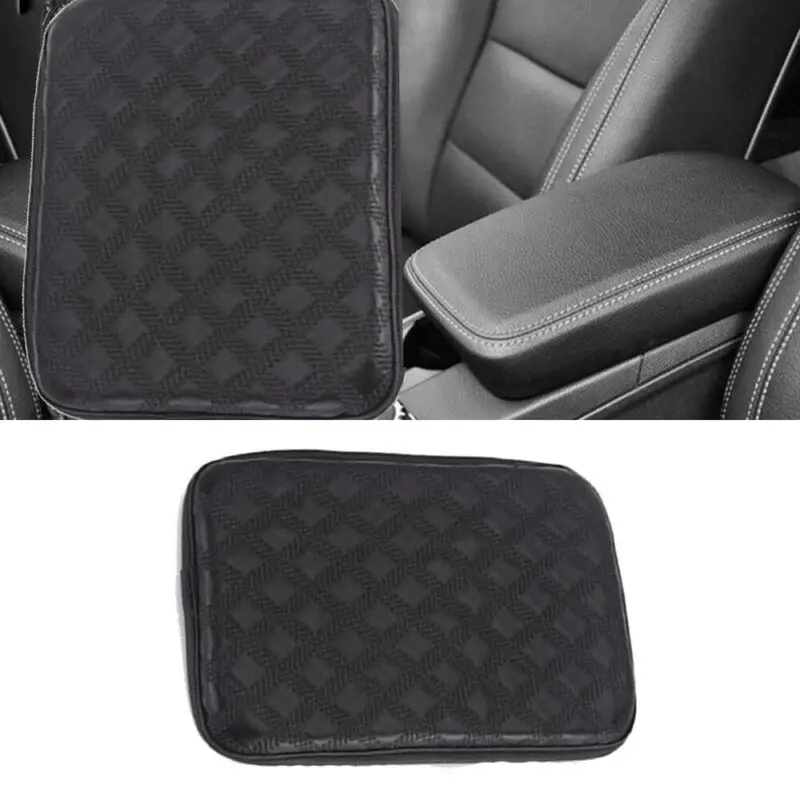 1x Автомобильный кожаный подлокотник чехол для центральной консоли аксессуары