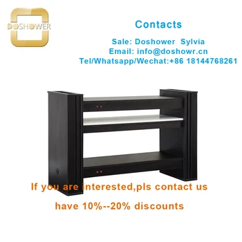 

Manicure table salon furniture with polish display rack for nail dryer uv station