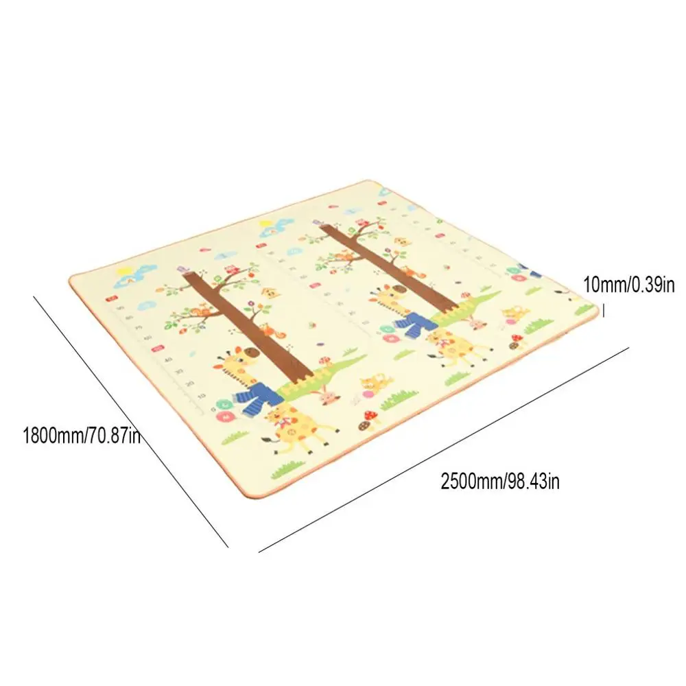 250x180x1CM Детский игровой коврик, утолщенный, Защита окружающей среды, детский игровой коврик с рисунком, нескользящий ковер, коврик для спальни, гостиной - Цвет: 250x180x1CM