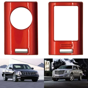 

Red Remote Key Fob Cover Case Protector Shell for Cadillac 2014-Up Chevrolet