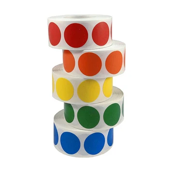 

Chroma Label 1 Color-Code Dot Label Stationery Stickers Bullet Journal Labeling Black White Green Blue Orange Red Pink