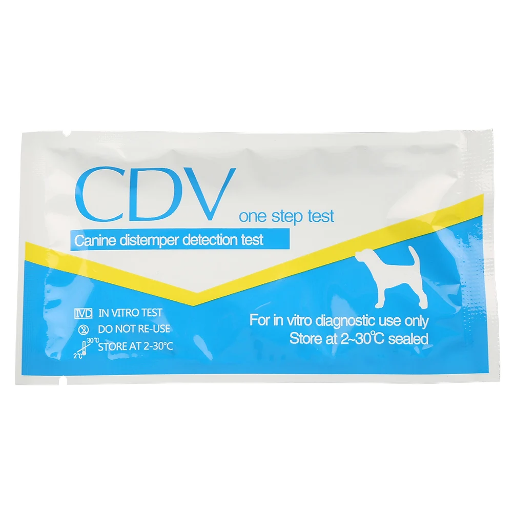 Собака CDV Canine Distemper вирусы/CPV Canine Parvovirus тест полосы товар для животных Здоровье Уход дома носовые тампоны Здоровье Тест Бумага