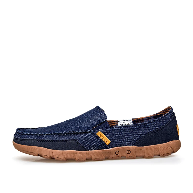 Blue Shoes VESONAL/ качественные парусиновые Лоферы для мужчин; обувь для взрослых на плоской подошве; сезон весна-осень; новые кроссовки; мужская повседневная обувь для ходьбы - Цвет: Blue Shoes