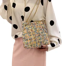 Женская модная универсальная нейлоновая сумка для девочек, Большая вместительная сумка-мешок через плечо с цепочкой