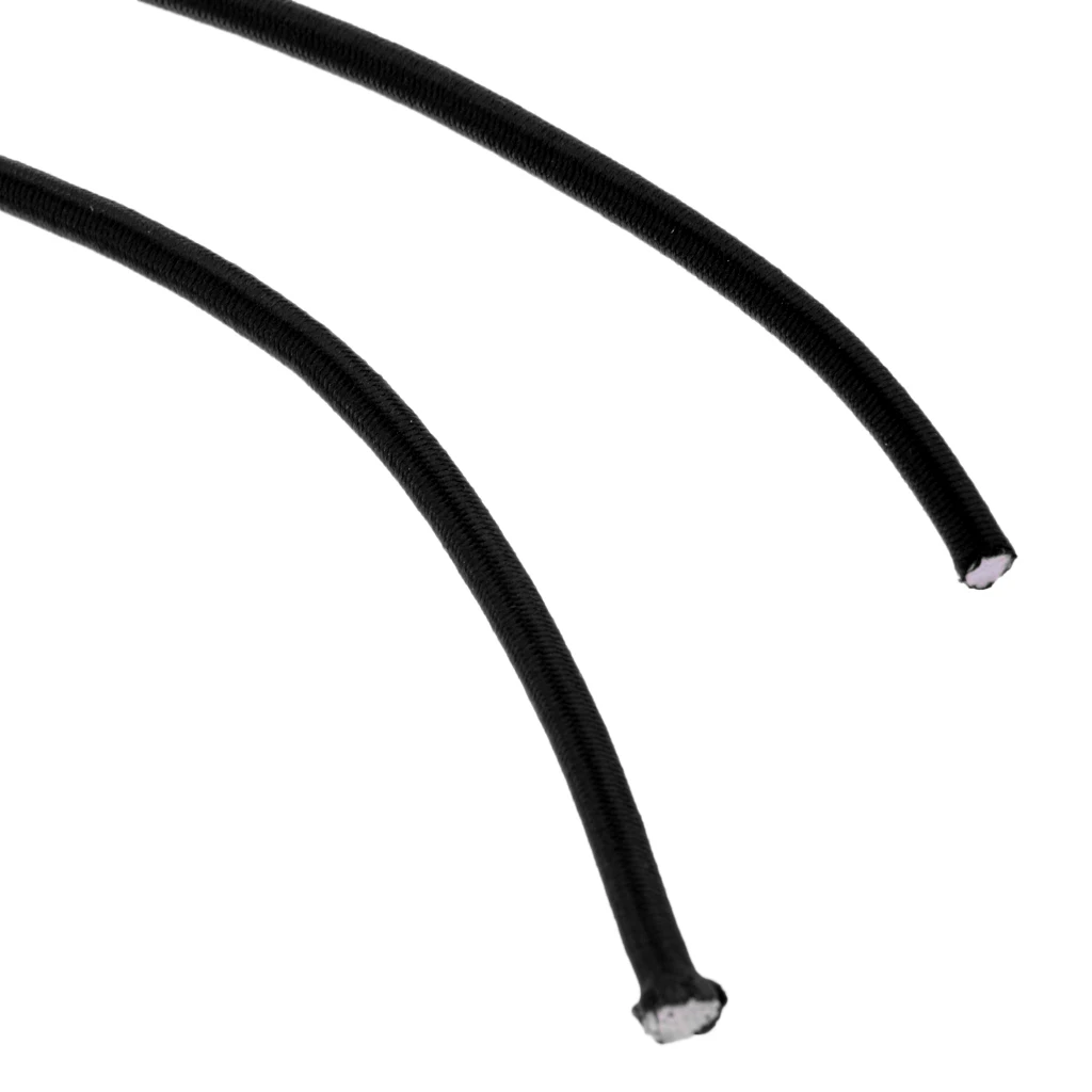 4mm Elastic Bungee Rope Marine Shock Cord- Tie Down Roof Racks 20m Black