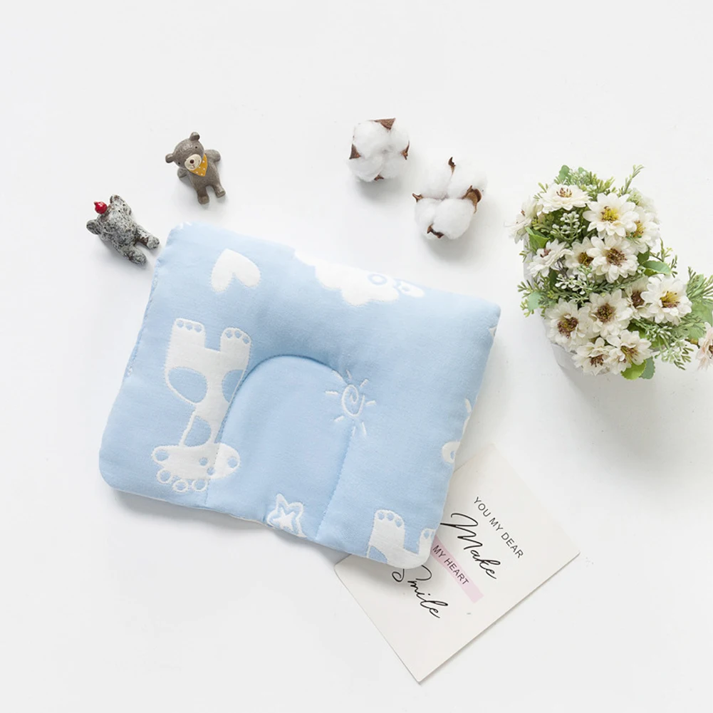Подушка для защиты головы новорожденного ребенка, подушка для детской кроватки, предотвращающая появление плоской головы, подушка для сна, поддерживающая форму, подушка