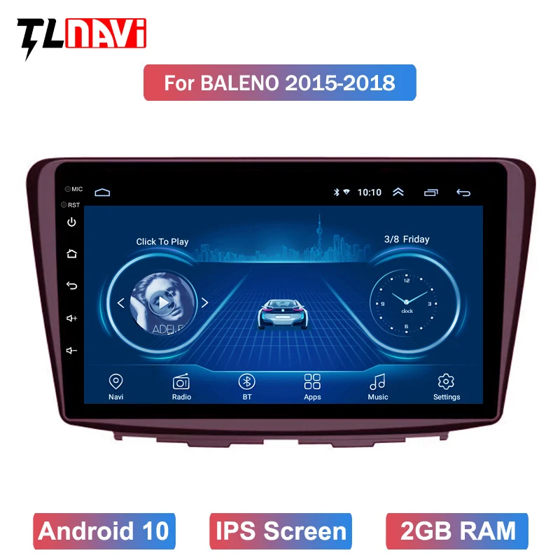 9 дюймовый автомобильный Dvd плеер Android 10 с Gps для 1Suzuki Baleno 2015 2018 радио