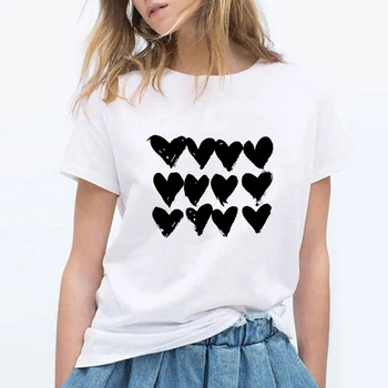 

Fashion Loves Printing T Shirts Women Oversize Loose Punk Harajuku Gym Hot Sale Aesthetic Clothes