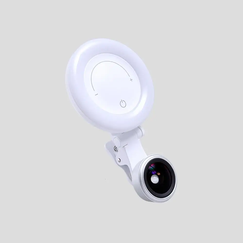Xiaomi Wicue beauty Lens Shot 120 ° супер широкоугольное кольцо осветительный светодиодный объектив для селфи многосекционный затемняющий с микро-кабелем для передачи данных