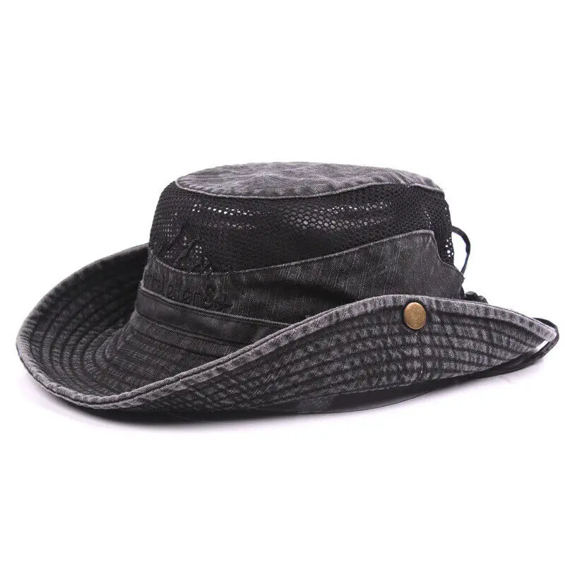Cool Brim Camo солнцезащитная Кепка с сеткой ковш карго Boonie летние военные охотничьи шляпы для рыбалки ковбойские шляпы мужские и женские