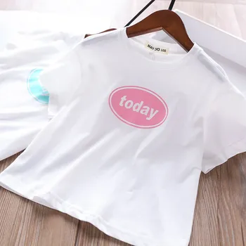 

2020 Summer Girl's Lettered T-shirt Children's Clothing Wholesale