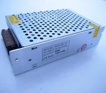 

12V/60W 24V/60W metal case;LED switch mode power supply,100V-264V/AC input;IP20,indoor use;size:110*78*36mm
