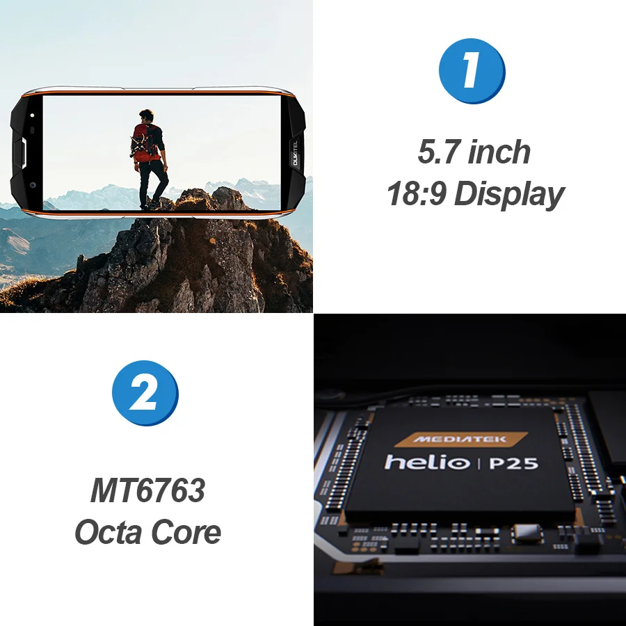 Водонепроницаемый смартфон OUKITEL WP5000 6+64 ГБ|Смартфоны| |