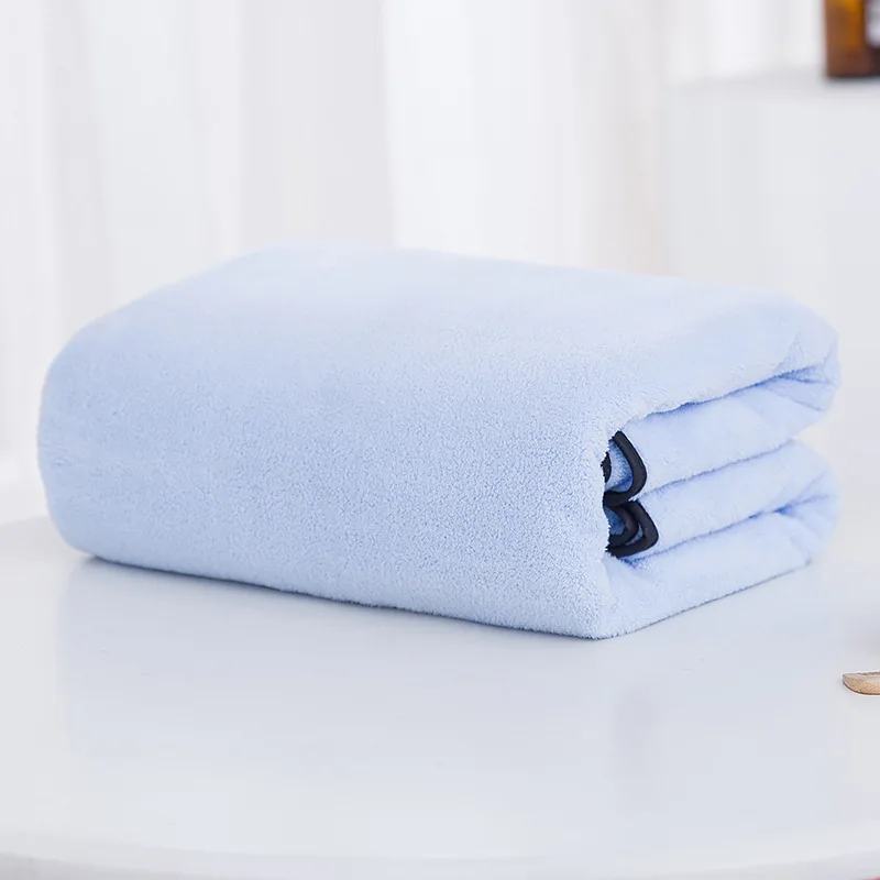 90*180cm Beauty Salon Bath Towels Large Massage Quick-Dry Coral velvet Thick Microfiber Absorbent Soft Gray Towel for Adults 1pc