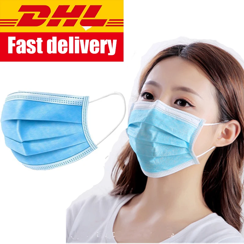 

Disposable 3layers Mask face Prevent Anti Corona Virus COVID Dust Formaldehyde Bad Smell Bacteria Proof Face Mouth Mask Healthy